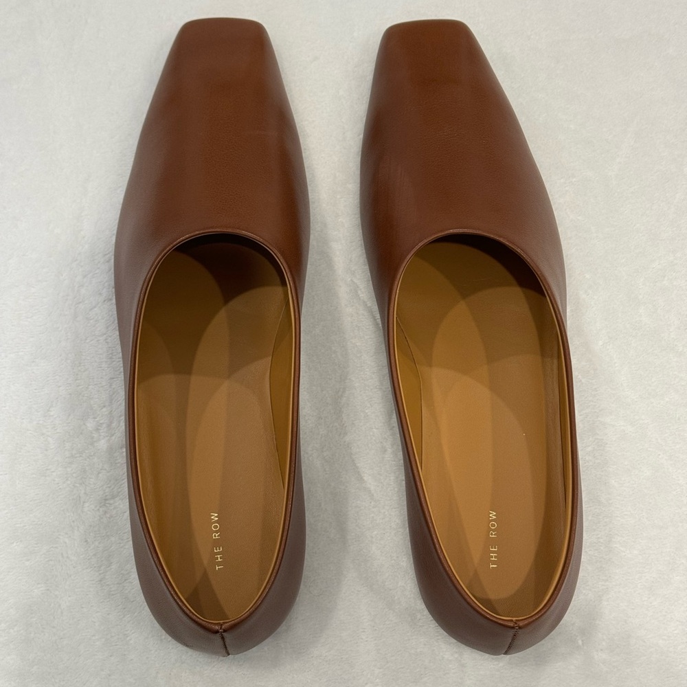 The Row square toe pump